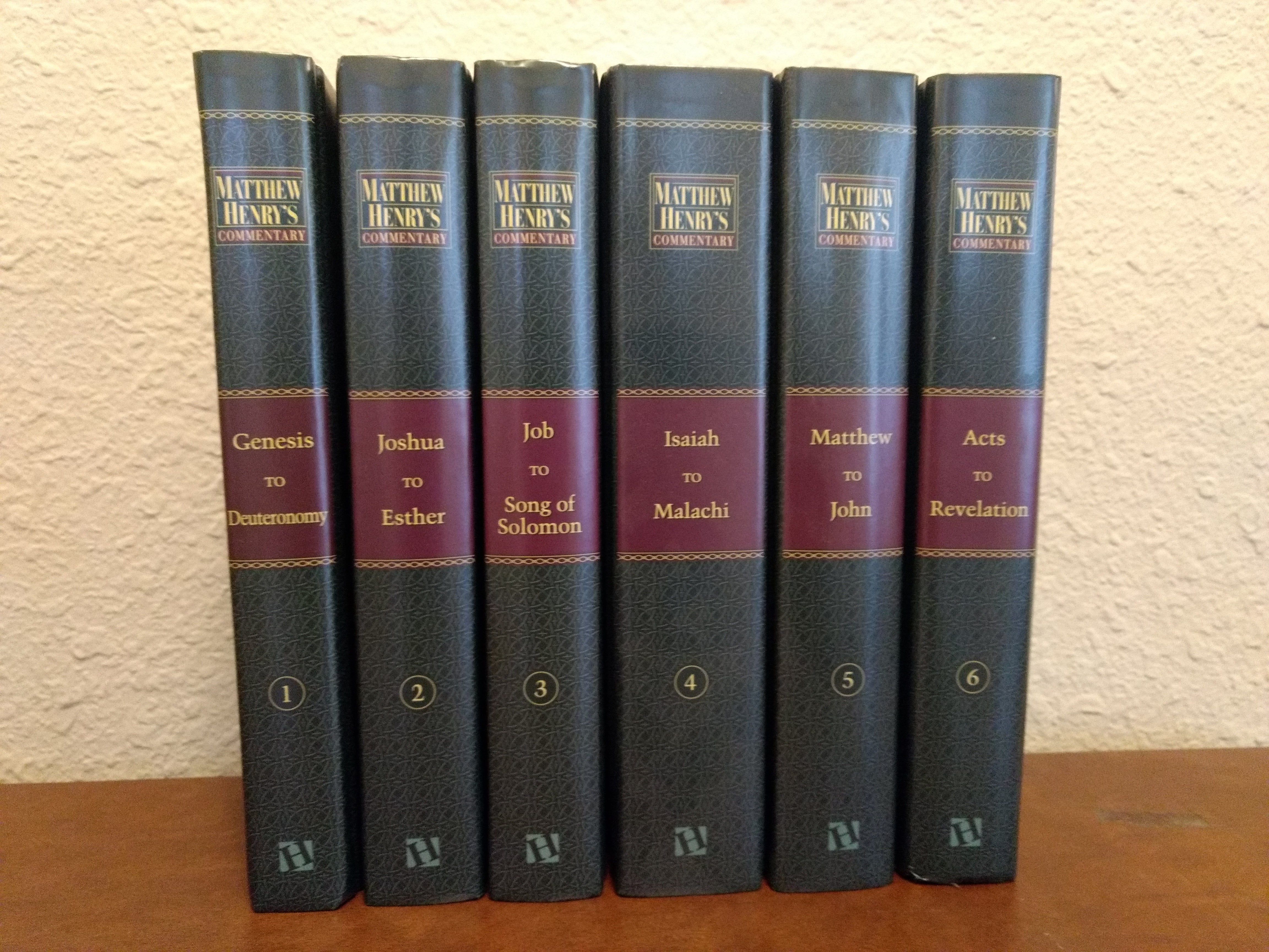 Matthew Henry’s Commentary On The Whole Bible Vol 1-6 Hardcover Set Complete shops